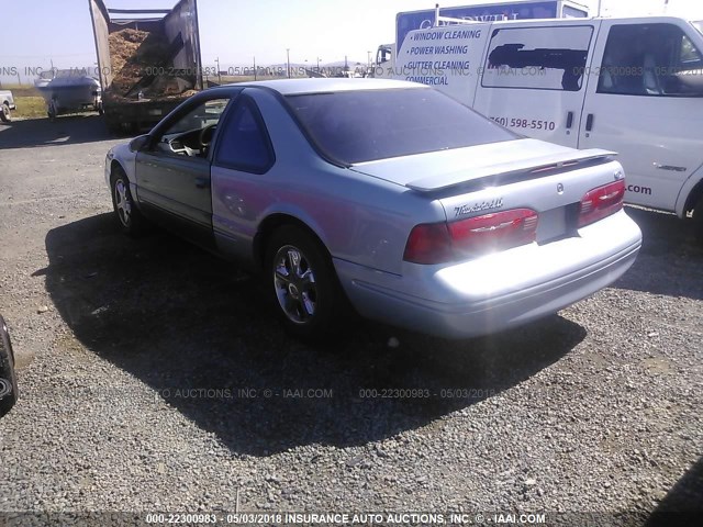 1FALP62W5VH157583 - 1997 FORD THUNDERBIRD LX Light Blue photo 3