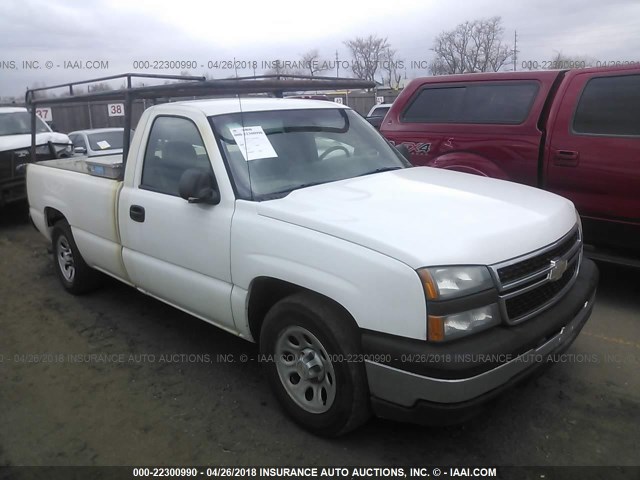 1GCEC14X46Z260996 - 2006 CHEVROLET SILVERADO C1500 WHITE photo 1