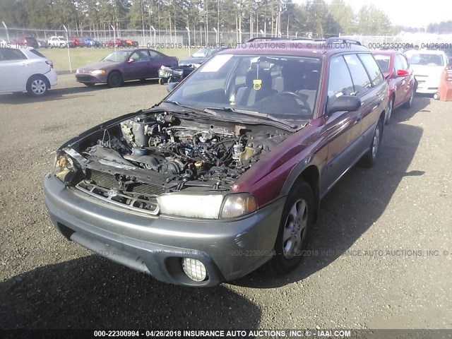 4S3BG6856W7631696 - 1998 SUBARU LEGACY 30TH ANN OUTBACK/LTD/SPT RED photo 2