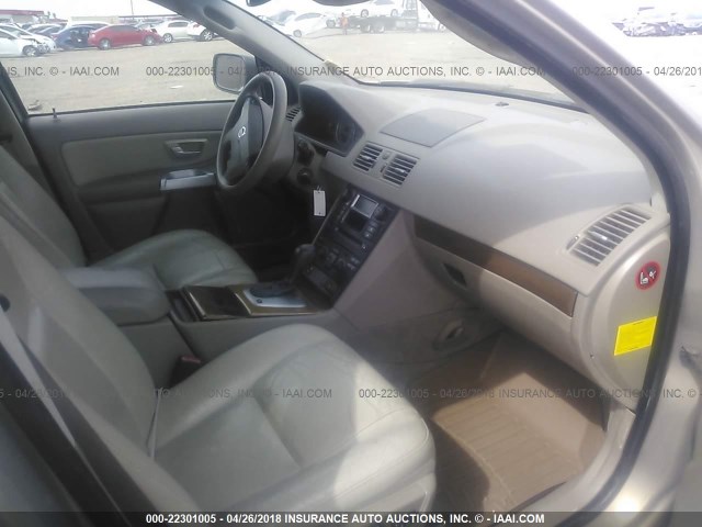YV1CZ592X51214459 - 2005 VOLVO XC90 GOLD photo 5