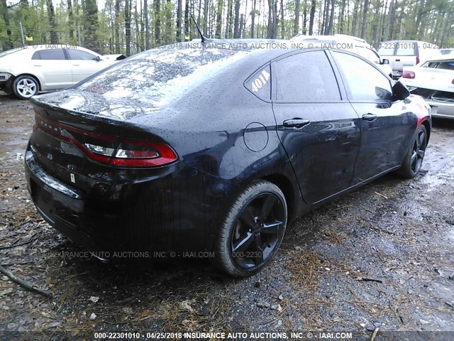 1C3CDFBB8GD517654 - 2016 DODGE DART SXT BLACK photo 4