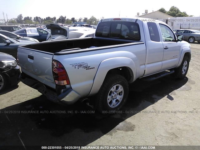 5TEUU42N97Z424101 - 2007 TOYOTA TACOMA ACCESS CAB Күміс фото 4