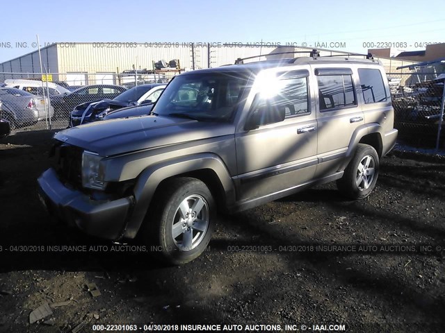 1J8HG48K66C149377 - 2006 JEEP COMMANDER თაფლისფერი ფოტო 2