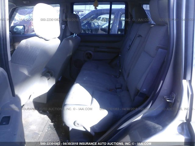 1J8HG48K66C149377 - 2006 JEEP COMMANDER თაფლისფერი ფოტო 8