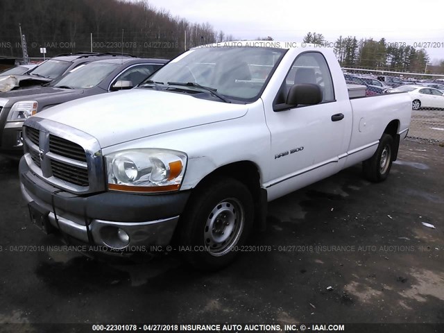 1D7HA16K96J141821 - 2006 DODGE RAM 1500 ST WHITE photo 2