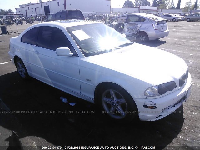 WBABN33491JW56619 - 2001 BMW 325 CI WHITE photo 1