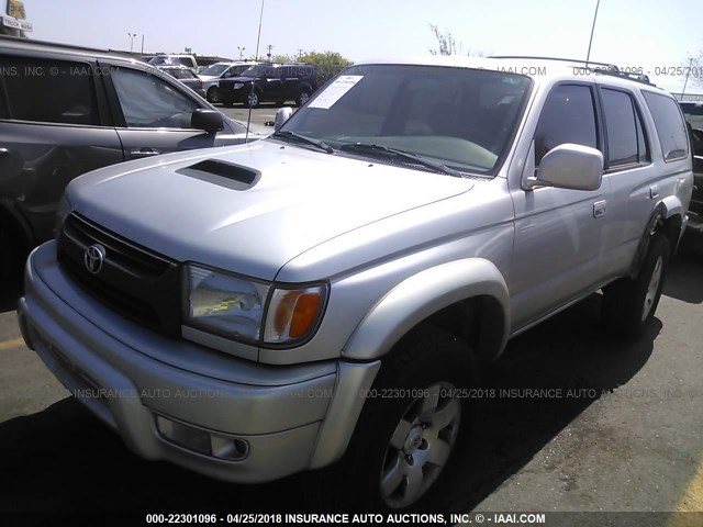 JT3GN86R710201291 - 2001 TOYOTA 4RUNNER SR5 SILVER photo 2