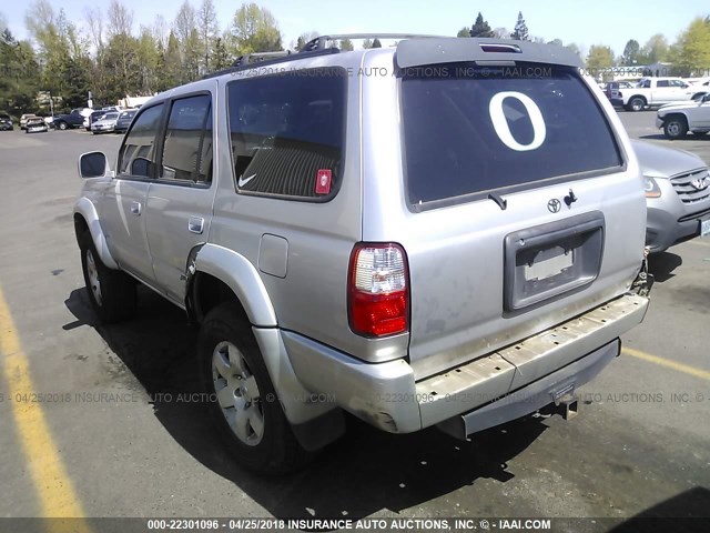 JT3GN86R710201291 - 2001 TOYOTA 4RUNNER SR5 SILVER photo 3