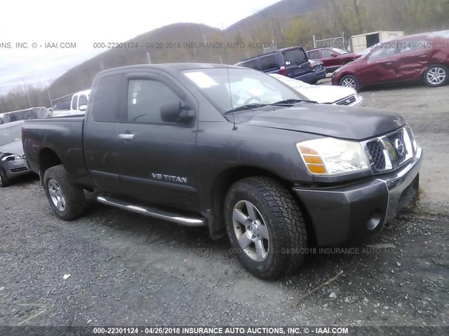 1N6BA06B36N505523 - 2006 NISSAN TITAN XE/SE/LE GRAY photo 1