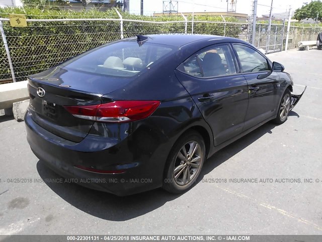 5NPD84LF6HH146614 - 2017 HYUNDAI ELANTRA SE/VALUE/LIMITED BLACK photo 4