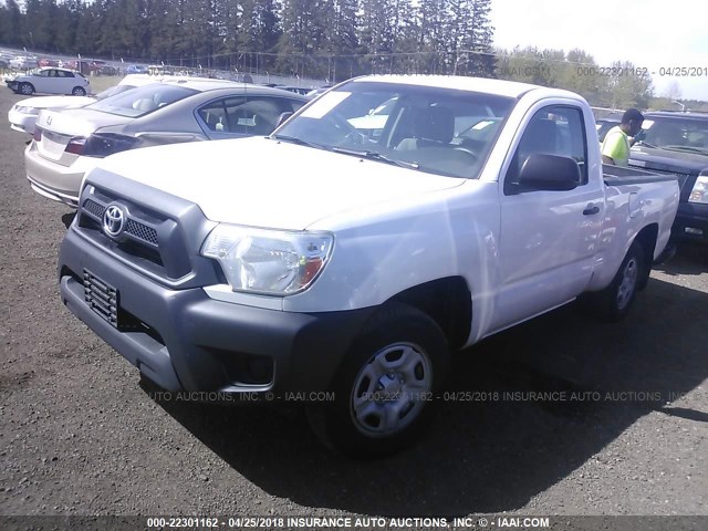 5TFNX4CN8DX023149 - 2013 TOYOTA TACOMA WHITE photo 2