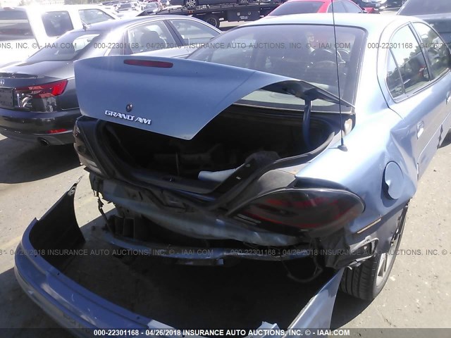 1G2NE52E2XM752710 - 1999 PONTIAC GRAND AM SE BLUE photo 6