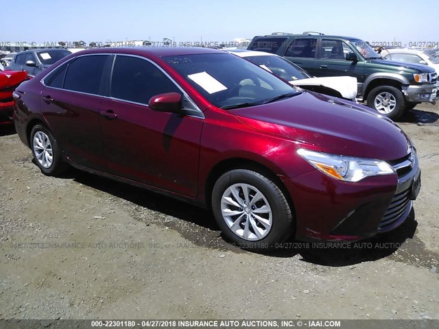 4T1BF1FK4GU597027 - 2016 TOYOTA CAMRY LE/XLE/SE/XSE 勃艮第红 照片 1