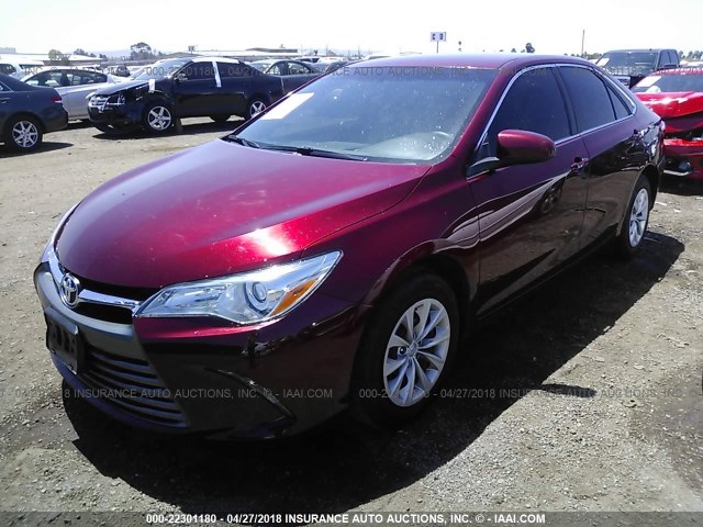 4T1BF1FK4GU597027 - 2016 TOYOTA CAMRY LE/XLE/SE/XSE 勃艮第红 照片 2
