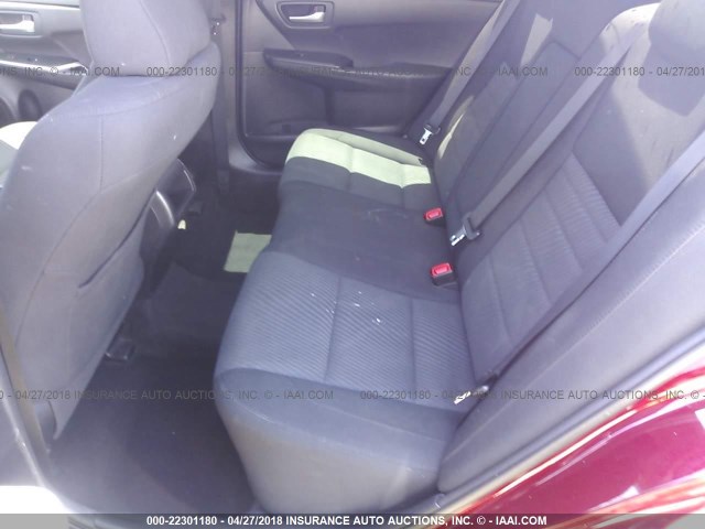 4T1BF1FK4GU597027 - 2016 TOYOTA CAMRY LE/XLE/SE/XSE 勃艮第红 照片 8