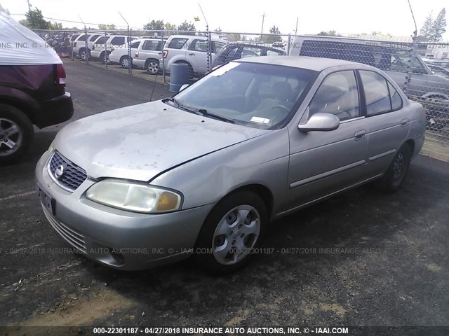 3N1CB51D83L710120 - 2003 NISSAN SENTRA XE/GXE GRAY photo 2