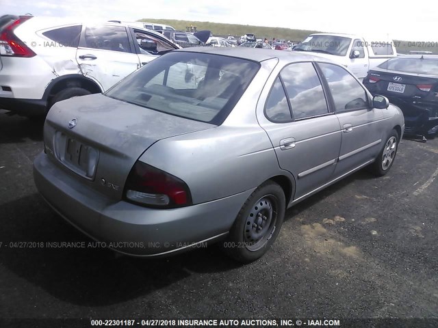 3N1CB51D83L710120 - 2003 NISSAN SENTRA XE/GXE GRAY photo 4