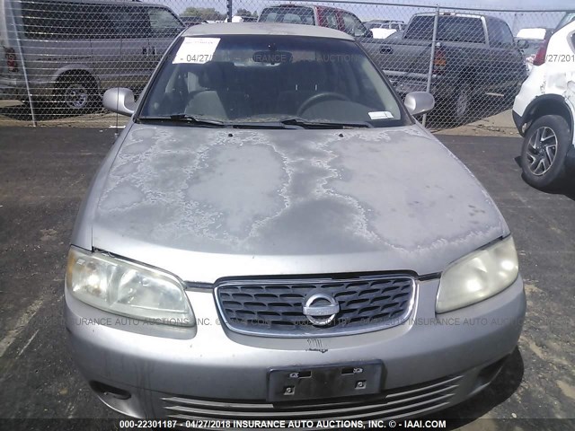 3N1CB51D83L710120 - 2003 NISSAN SENTRA XE/GXE GRAY photo 6