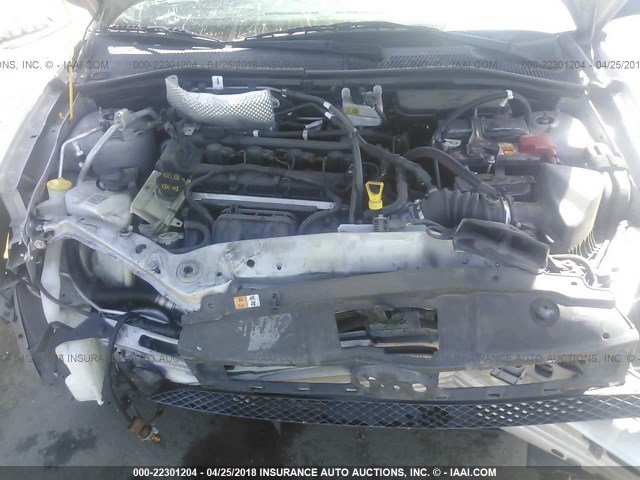 1FAHP35N98W285834 - 2008 FORD FOCUS SE/SEL/SES SILVER photo 10