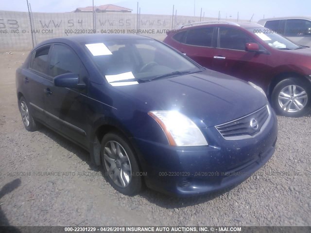 3N1AB6AP7BL698094 - 2011 NISSAN SENTRA 2.0/2.0S/SR/2.0SL BLUE photo 1