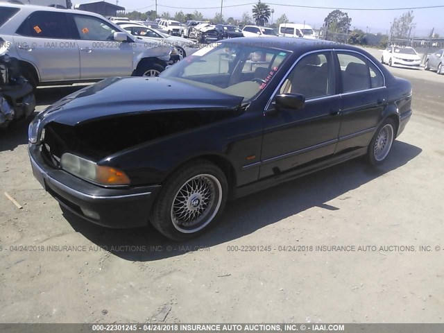 WBADD6327WGT95278 - 1998 BMW 528 I AUTOMATIC BLACK photo 2