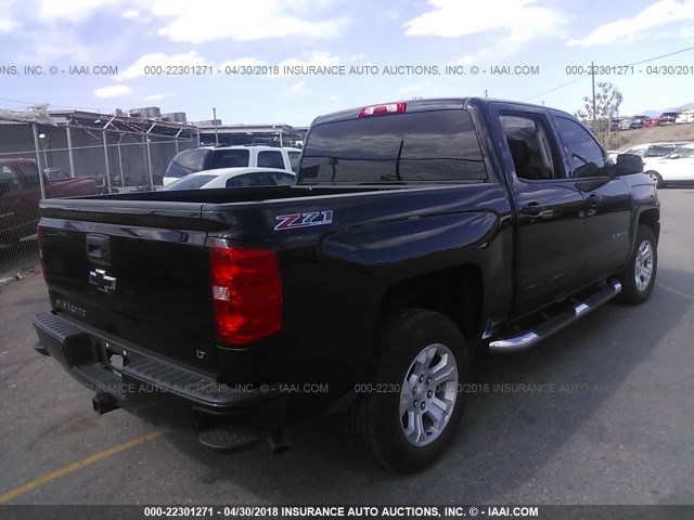 3GCUKREC9GG253861 - 2016 CHEVROLET SILVERADO K1500 LT BLACK photo 4