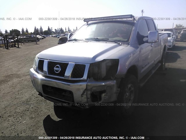 1N6AA07BX5N540004 - 2005 NISSAN TITAN XE/SE/LE SILVER photo 2