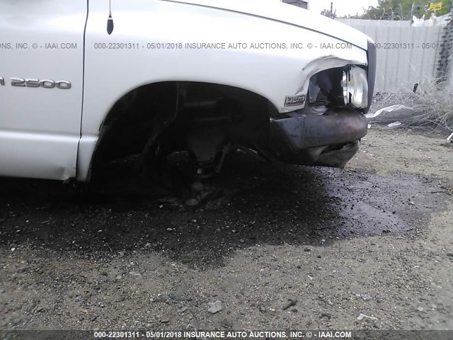 3D7KA26DX4G232785 - 2004 DODGE RAM 2500 WHITE photo 6