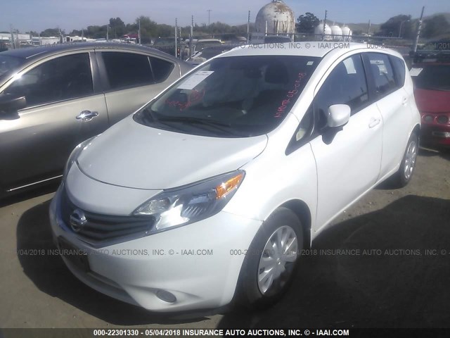 3N1CE2CPXGL367460 - 2016 NISSAN VERSA NOTE S/S PLUS/SV/SL/SR WHITE photo 2