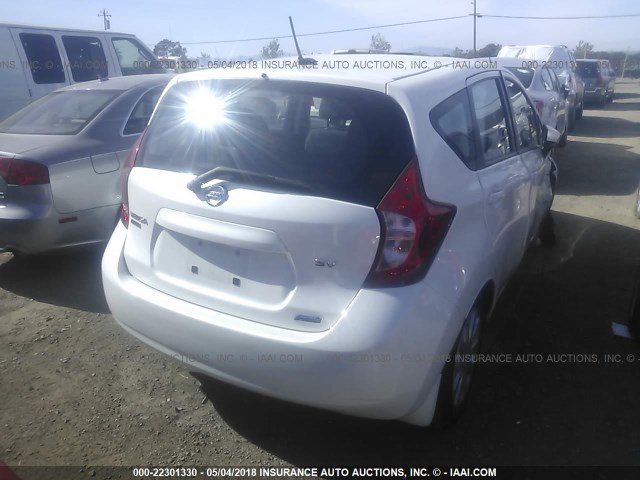 3N1CE2CPXGL367460 - 2016 NISSAN VERSA NOTE S/S PLUS/SV/SL/SR WHITE photo 4