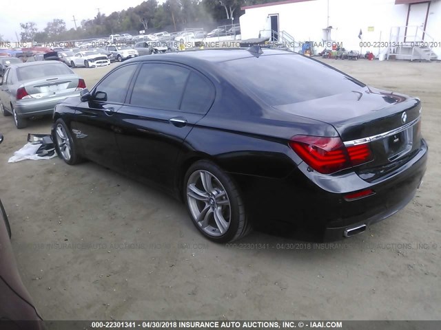 WBAYE4C5XED138368 - 2014 BMW 740 LI BLACK photo 3