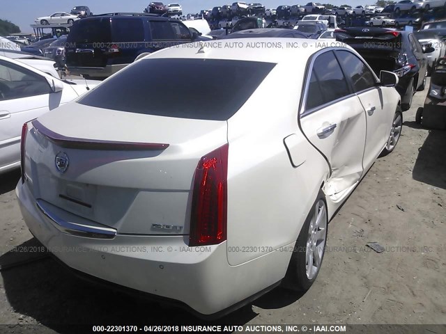 1G6AB5SX7E0167410 - 2014 CADILLAC ATS LUXURY WHITE photo 4