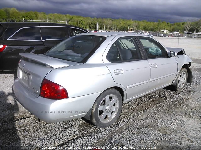 3N1CB51D46L523235 - 2006 NISSAN SENTRA 1.8/1.8S SILVER photo 4