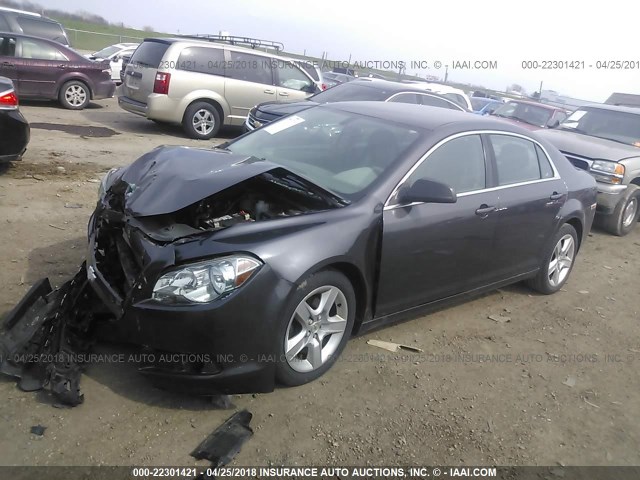 1G1ZB5E12BF250283 - 2011 CHEVROLET MALIBU LS 灰色 照片 2