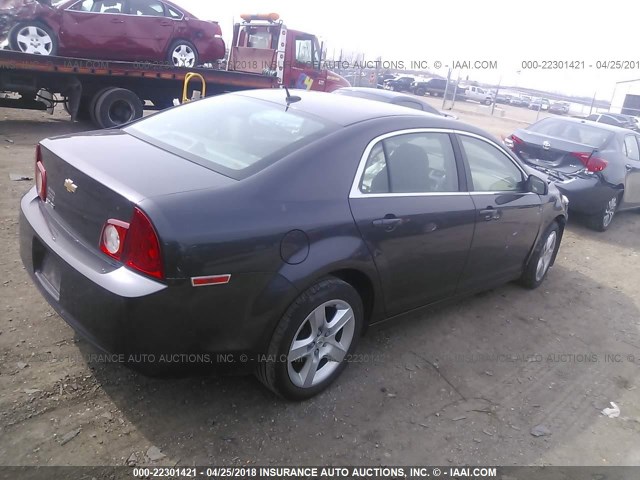1G1ZB5E12BF250283 - 2011 CHEVROLET MALIBU LS 灰色 照片 4