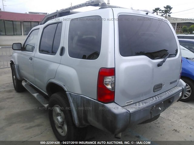 5N1ED28T73C667893 - 2003 NISSAN XTERRA XE/SE SILVER photo 3