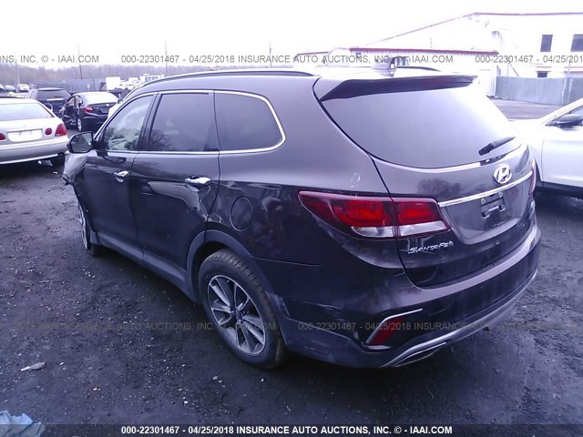 KM8SMDHF1HU176956 - 2017 HYUNDAI SANTA FE SE BROWN photo 3