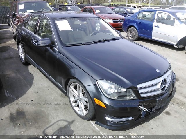 WDDGF8BB9CR226764 - 2012 MERCEDES-BENZ C 300 4MATIC GRAY photo 1