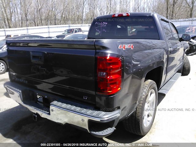 3GCUKSEC1EG288673 - 2014 CHEVROLET SILVERADO K1500 LTZ GRAY photo 4