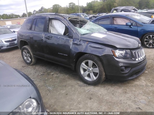 1C4NJCBB8FD273157 - 2015 JEEP COMPASS SPORT GRAY photo 1