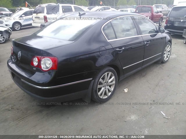 WVWCU73C06P119313 - 2006 VOLKSWAGEN PASSAT 3.6L SPORT BLACK photo 4