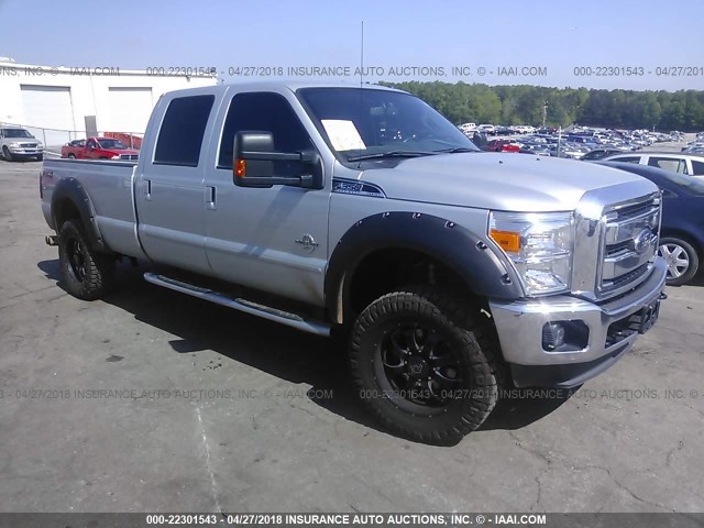 1FT8W3BT0FEC44642 - 2015 FORD F350 SUPER DUTY SILVER photo 1