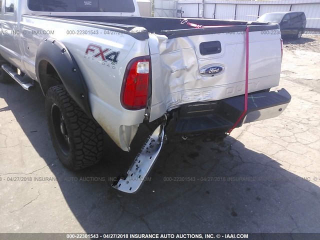 1FT8W3BT0FEC44642 - 2015 FORD F350 SUPER DUTY SILVER photo 6