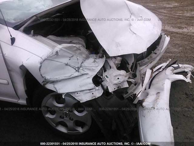 3N1CB51D06L529100 - 2006 NISSAN SENTRA 1.8/1.8S WHITE photo 6