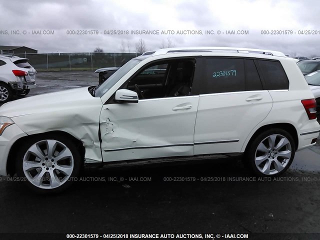 WDCGG8HB7AF262170 - 2010 MERCEDES-BENZ GLK 350 4MATIC WHITE photo 6