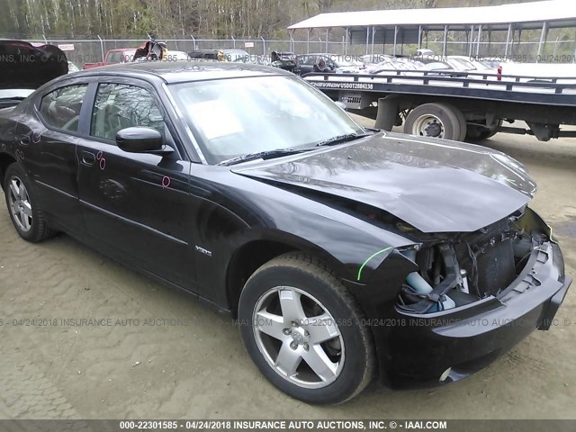 2B3LK53H27H668475 - 2007 DODGE CHARGER R/T BLACK photo 1