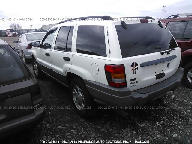 1J4GW38S62C246728 - 2002 JEEP GRAND CHEROKEE SPORT WHITE photo 3