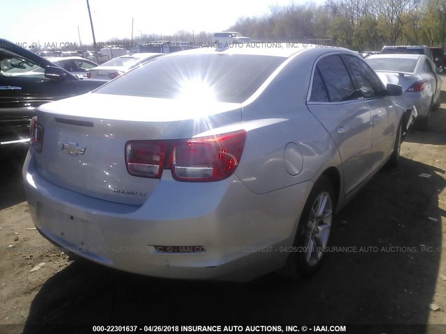 1G11C5SL3EF147412 - 2014 CHEVROLET MALIBU 1LT 银色 照片 4