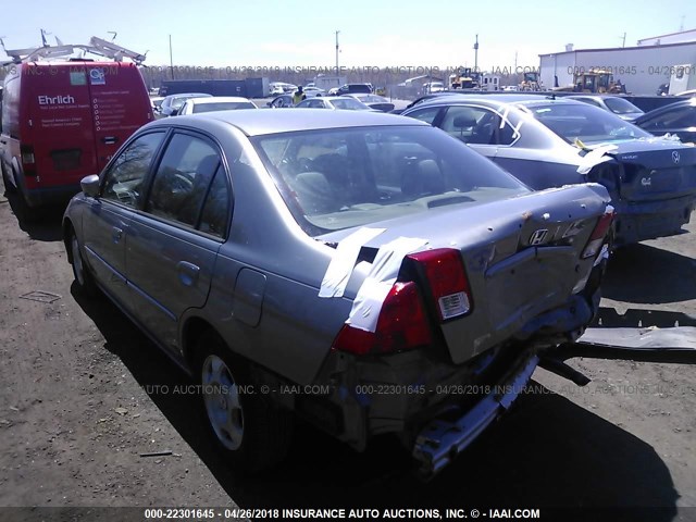 JHMES96645S026563 - 2005 HONDA CIVIC HYBRID GRAY photo 3