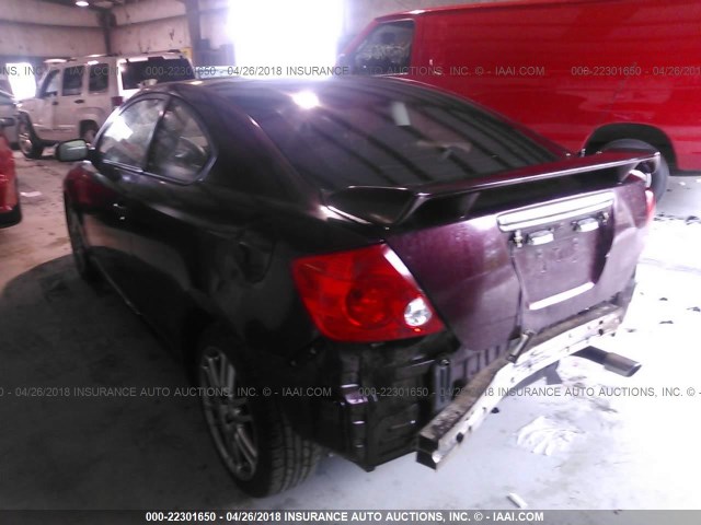 JTKDE177560083289 - 2006 TOYOTA SCION TC 栗色 照片 3